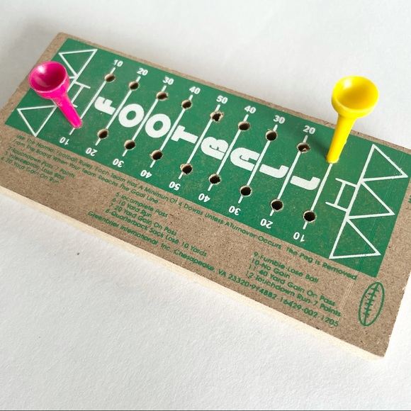 Set of 3 Basketball/Football Pegboard Wooden Games - Picture 4 of 16